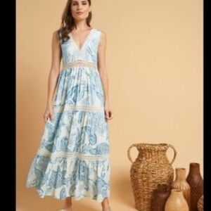 Z&L nwt jade jungle maxi dress large